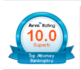Avvo Superb Attorney Rating  as a Bankruptcy Attorney